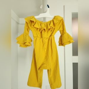 Cute PatPat yellow onesie, size 0-3m